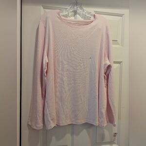 Talbots Baby Soft Pink Long Sleeve Top 100% Cotton Shirt Size 2X *NWT